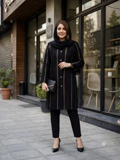 مانتو ژاکارد مجلسی زنانه