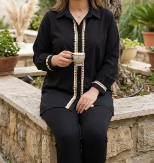 شومیز مشکی محرمی زنانه