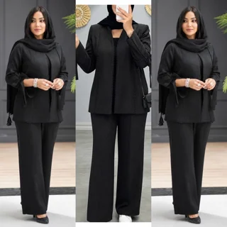 کت شلوار نوار عدسی زنانه