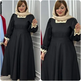 پیراهن یقه گیپور شهرزاد
